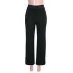 Solid Color Casual Pants Slim, High-waisted Bell Bottoms - SJB-DIAMOND ELITES