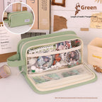 Simple Pencil Case Large Capacity – Dirt-Resistant Transparent Stationery Box for Primary School Students, Ideal Pencil Case