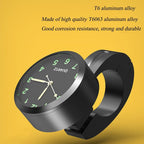 7/8" Universal Motorcycle Handlebar Watch Bike Hand Grip Bar Mount Dial Clock Motorcycle Handlebar Watch  Mount Clock Glow Mount Clock Dial Watch Fit  Waterproof For Scooter Bicycle Motor ATV Stevvex