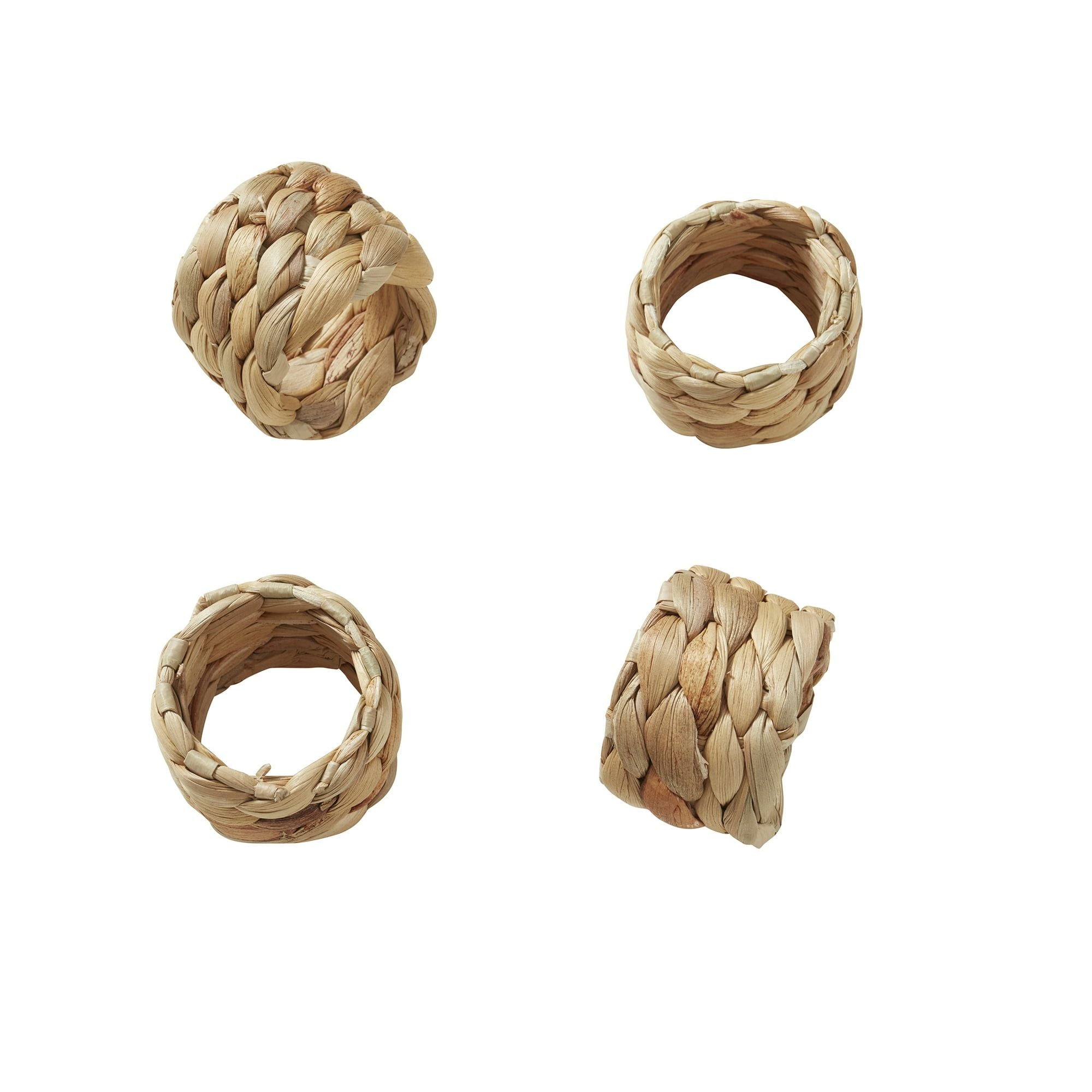 Better Homes & Gardens Natural Water Hyacinth Napkin Rings, Set of 4 EasyOptionXY LLC