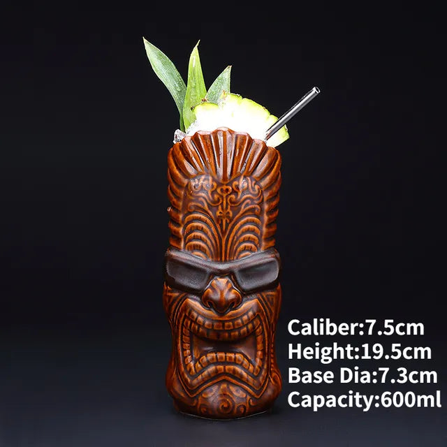 Hawaii Ceramic Tiki Mugs Pi-Mart