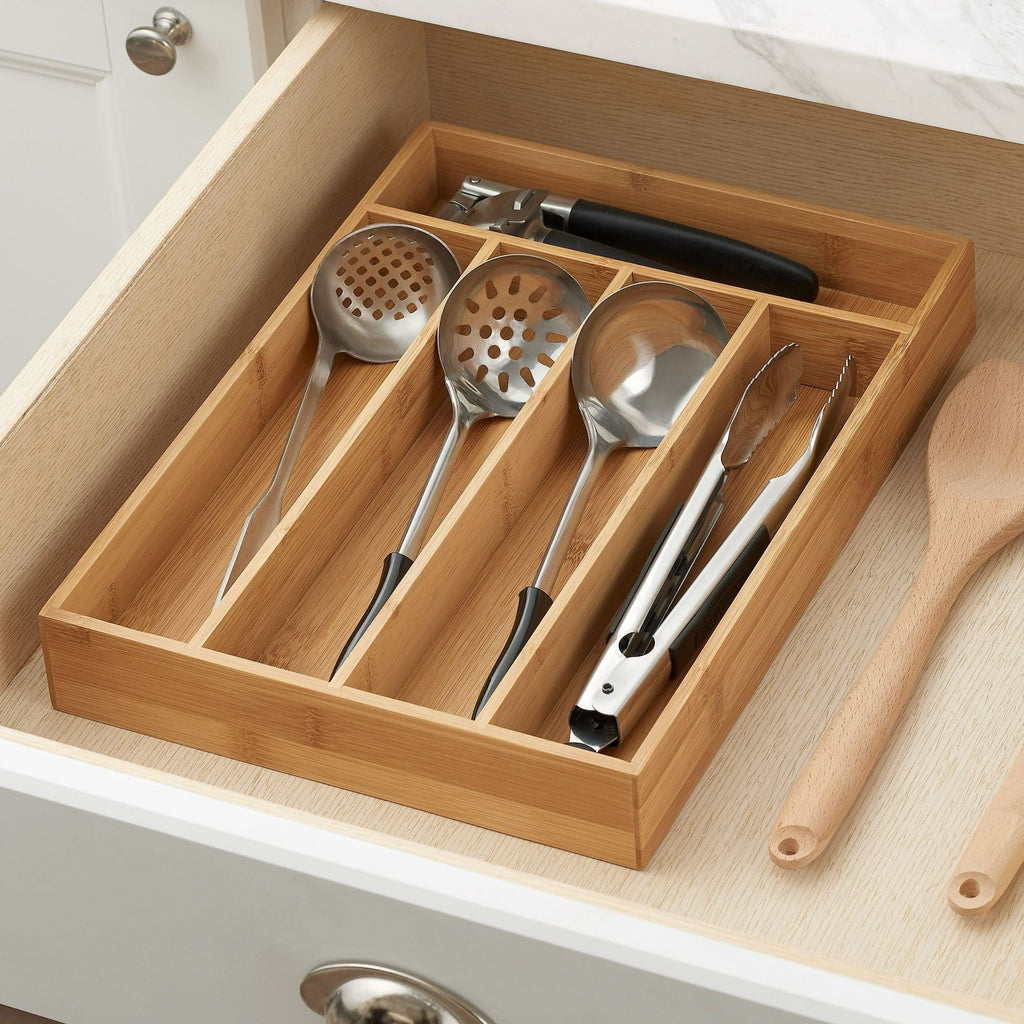 Better Homes & Gardens Bamboo Utensil & Cutlery Kitchen Organizer EasyOptionXY LLC