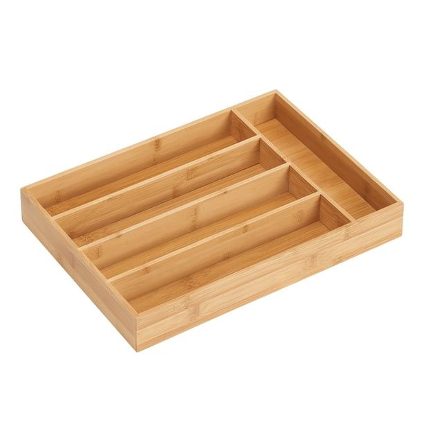 Better Homes & Gardens Bamboo Utensil & Cutlery Kitchen Organizer EasyOptionXY LLC