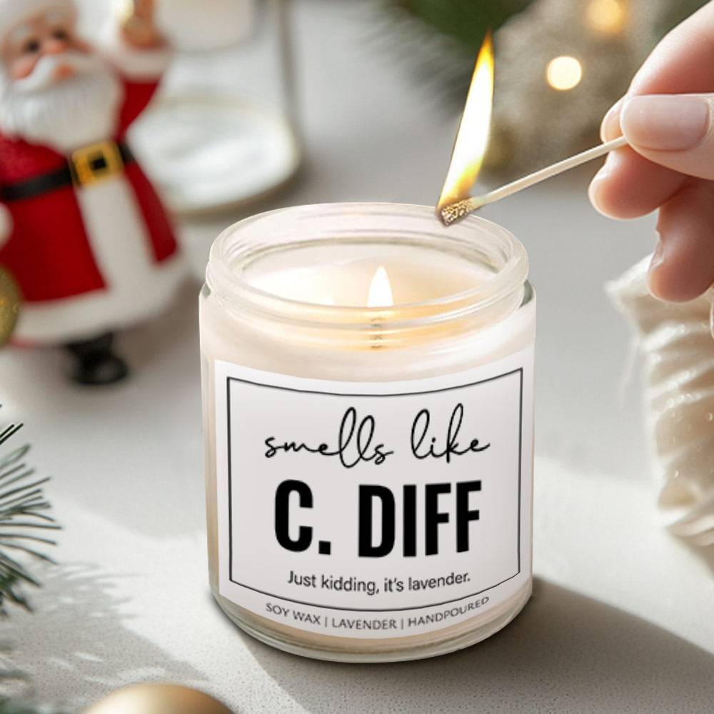 1pc Humorous Lavender Scented Candle - Glass Candle for Nurses Appreciation, RN, Nurse Practitioner, School Nurse Gifts - Thank You, Graduation Present - Handpoured Soy Wax, No Electricity Needed Lootquake LLC