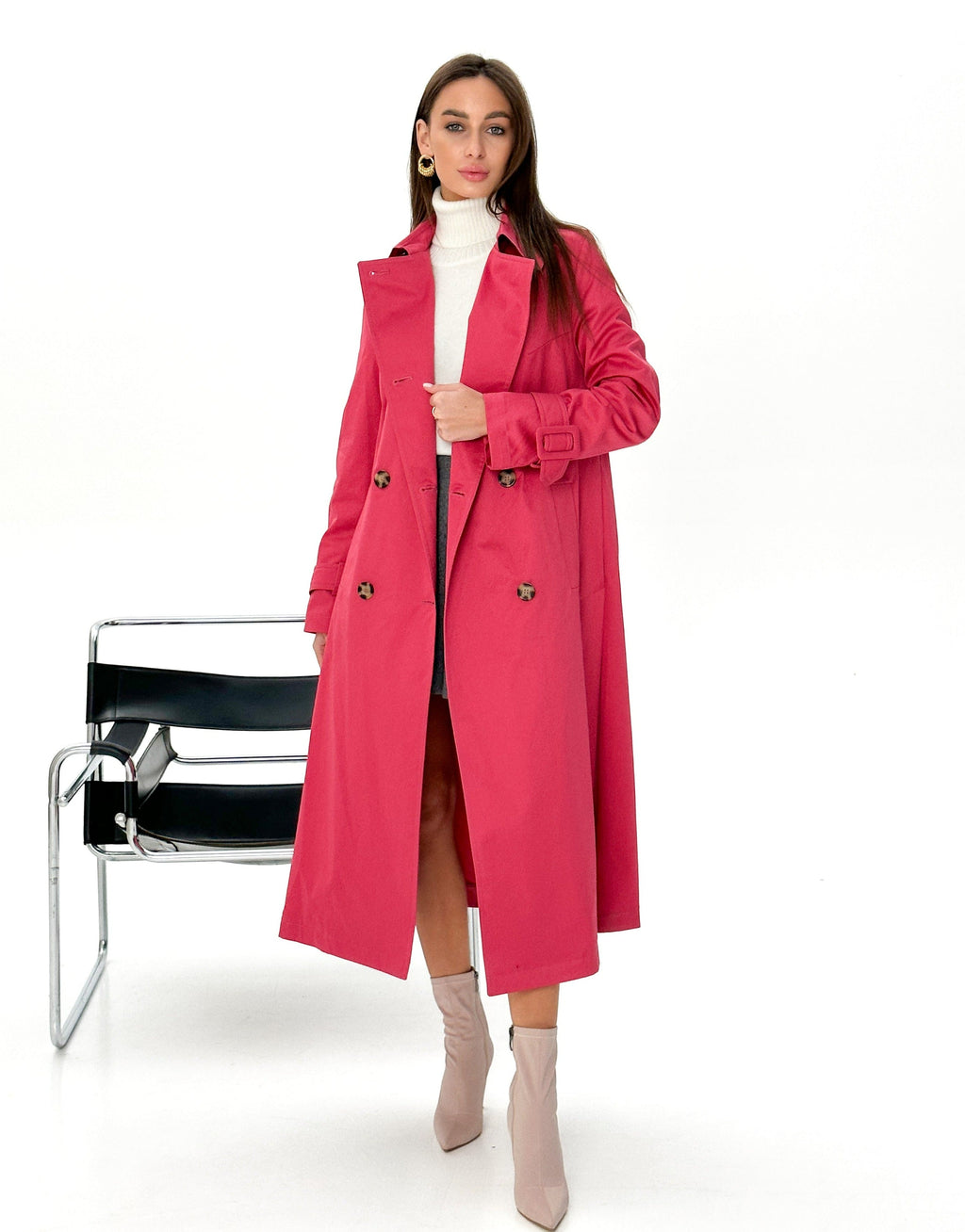 Athens Modern Trench Coat - SJB-DIAMOND ELITES
