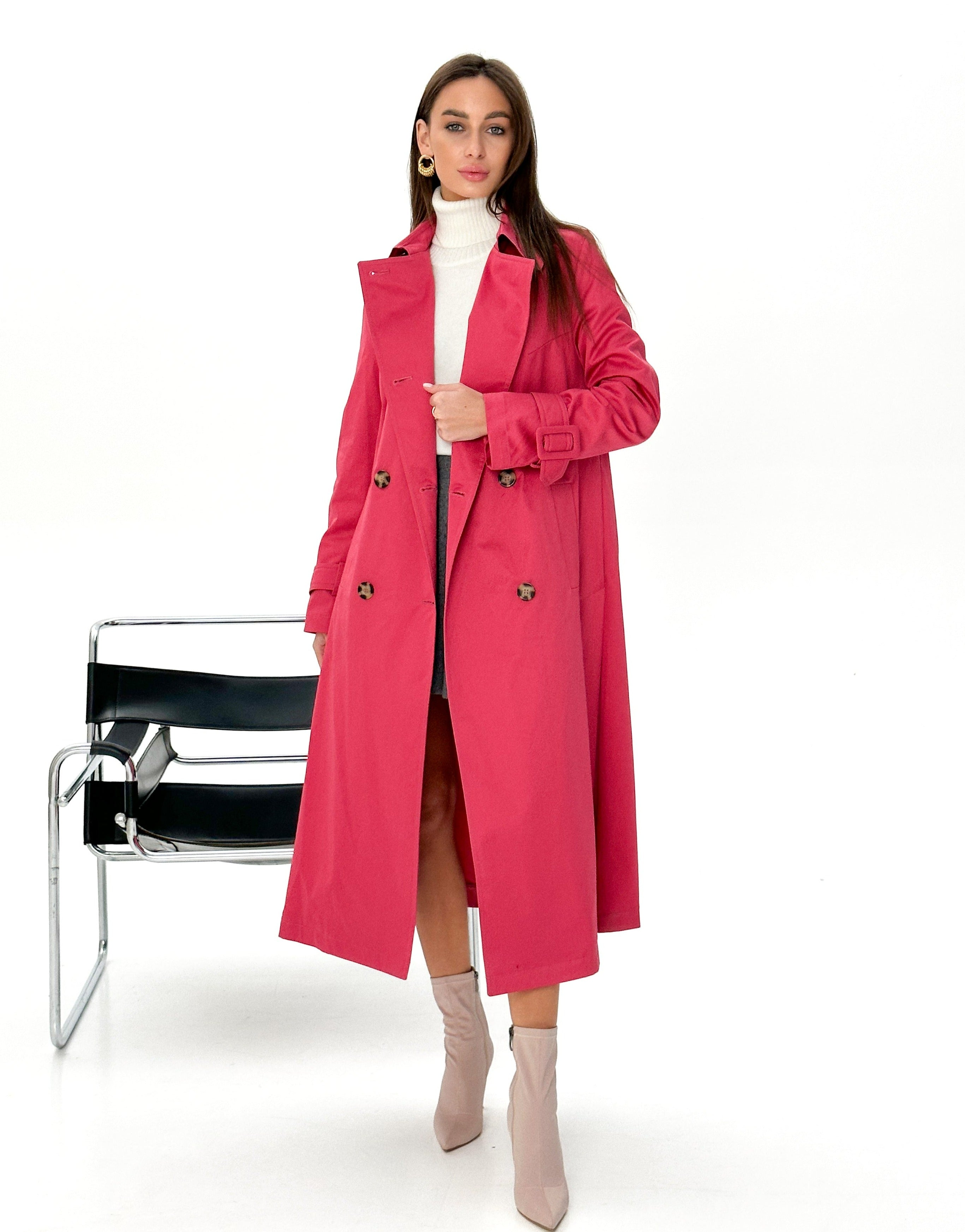 Athens Modern Trench Coat - SJB-DIAMOND ELITES