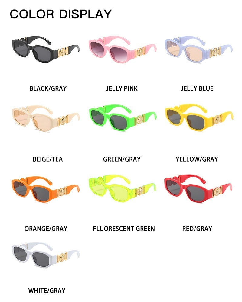 Retro Cutting Lens Gradient Square Sun Glasses UV400 - SJB-DIAMOND ELITES