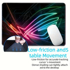 1pc 4mm Thick Gaming Mouse Pad With Locking Edge, Ideal For Esports And Office Use