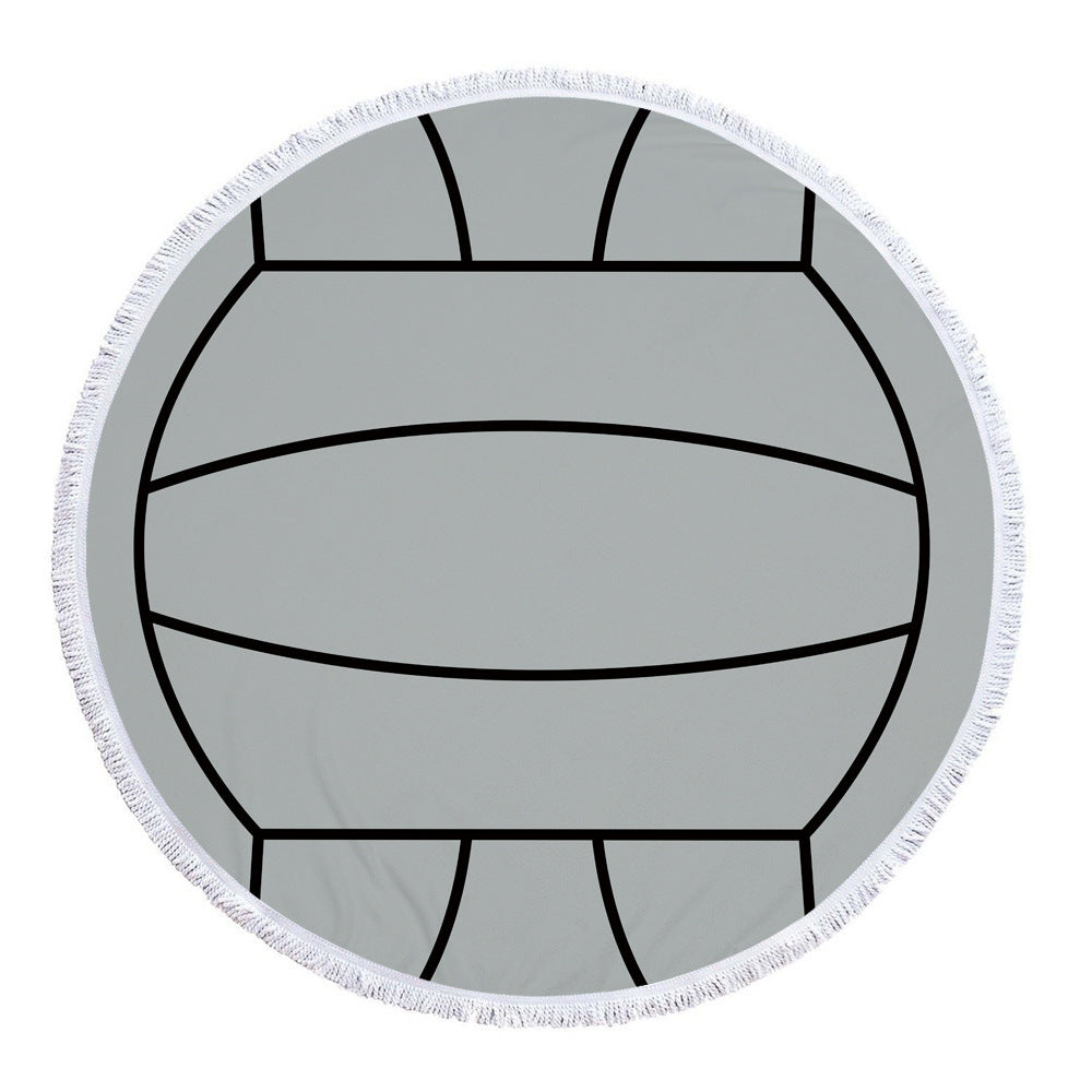 Round printed beach towel bath towel Pi-Mart