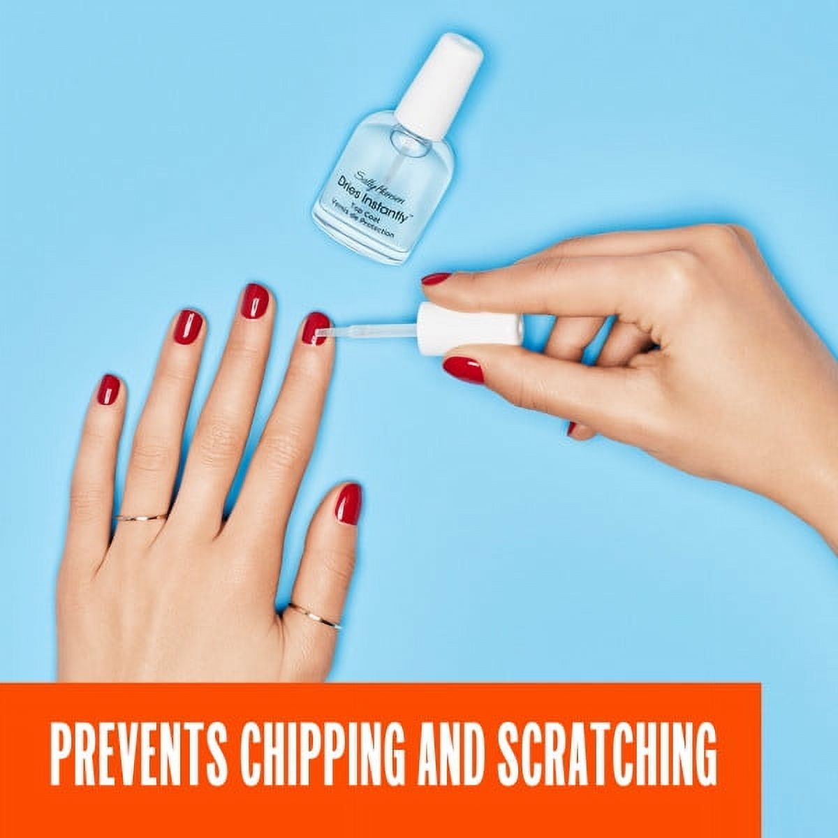 Sally Hansen Dries Instantly Top Coat Nail Polish for Women, No Fade, 0.45 fl oz EasyOptionXY LLC