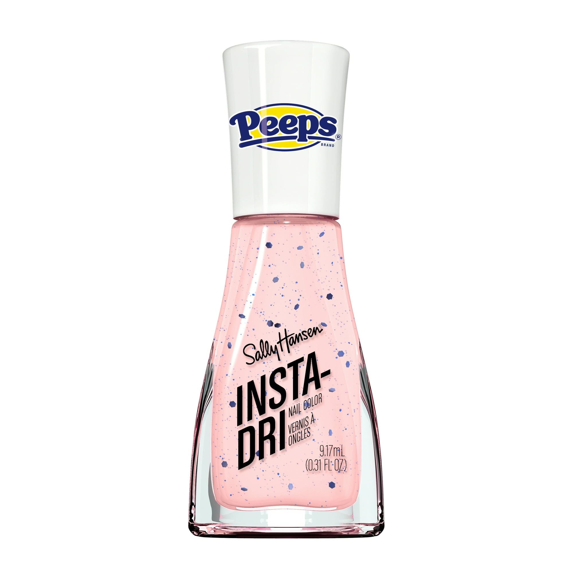 Sally Hansen Insta-Dri Nail Polish, 721 Peeps? Cotton Candy, Sugary Texture, 0.31 fl oz