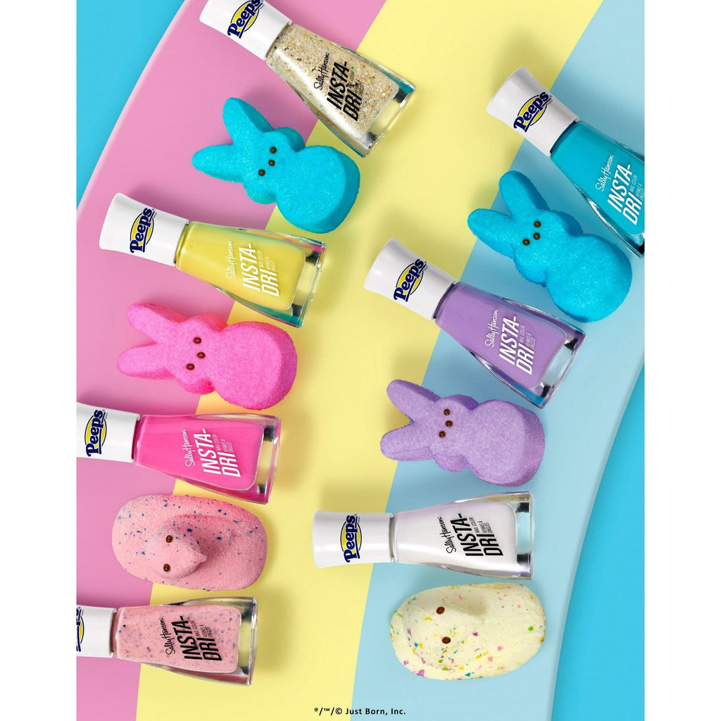 Sally Hansen Insta-Dri Nail Polish, 721 Peeps? Cotton Candy, Sugary Texture, 0.31 fl oz
