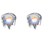 Moonstone Lava Stud Earrings Pi-Mart