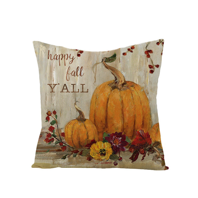 Linen Cushion  Office Sofa Cushion Cover Pi-Mart