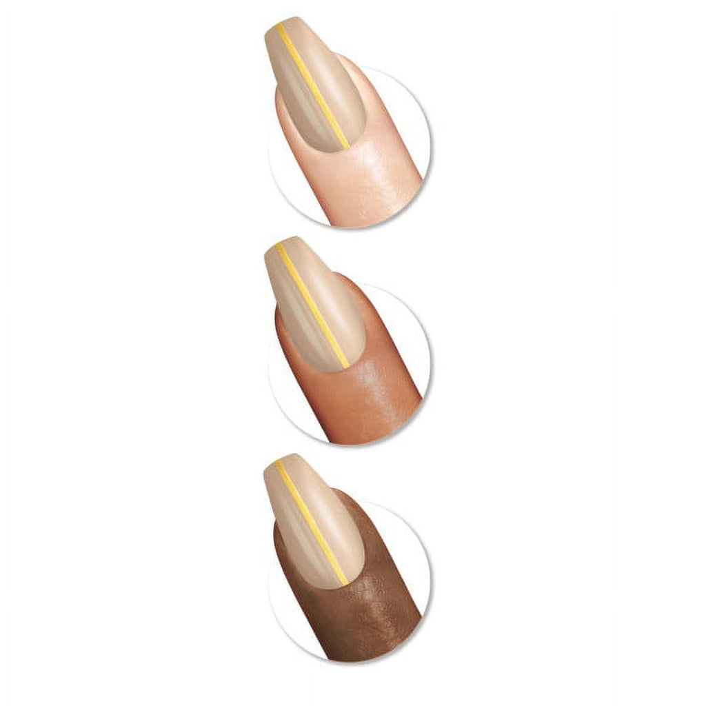Sally Hansen Perfect Manicure Press on Nail Kit, Coffin, Meet Me in the Metal, 24pcs EasyOptionXY LLC