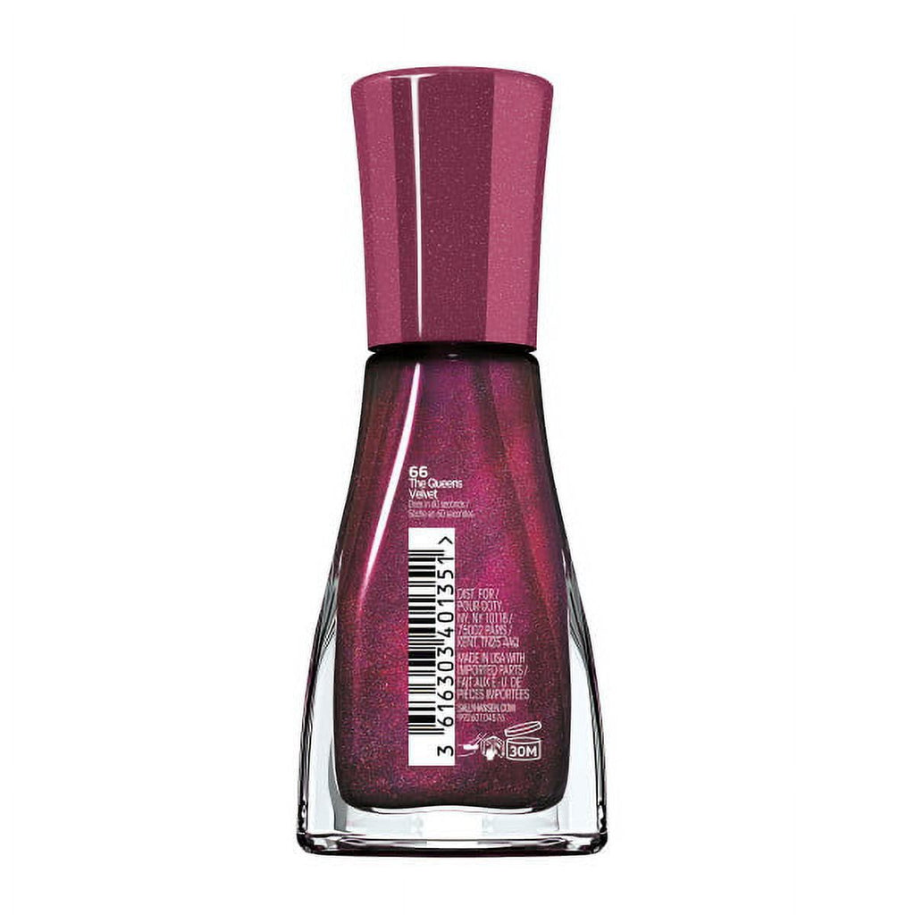 Sally Hansen Insta-Dri Nail Polish, The Queens Velvet, 0.31 fl oz, Quick Dry EasyOptionXY LLC