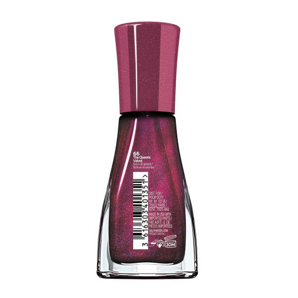 Sally Hansen Insta-Dri Nail Polish, The Queens Velvet, 0.31 fl oz, Quick Dry EasyOptionXY LLC