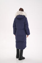Genuine Silver Fox Down Fill Coat - SJB-DIAMOND ELITES