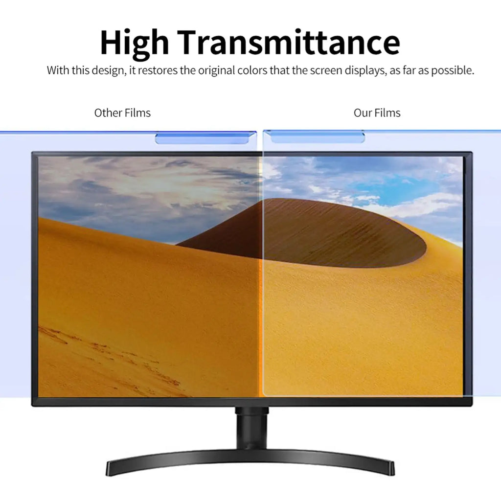 Hanging Blue Light Blocking Screen Protector High-transmittance Anti-UV Eye Protection Film for 23-24'' Desktop Monitor - SJB-DIAMOND ELITES