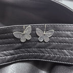 Silver Butterfly Earrings For Women Pi-Mart