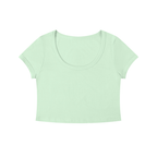 Loki & Ivy Women's Solid Color Slim Crop T-Shirt