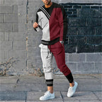 Men's 3D Digital Printing Loose Casual Long Sleeves Trousers Suit Lootquake LLC