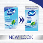 Dial Antibacterial Bar Soap, Refresh & Renew, Spring Water, 4 oz, 4 Bars