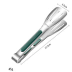7/9/12inch 304 Stainless Steel Food Clip BBQ Grill Steak Food Clip Silicone Non-slip Handle BBQ Tong Party BBQ Accessories Stainless Steel Metal Food Tongs Multi-functional Cooking Tongs for Food Grill BBQ Stevvex