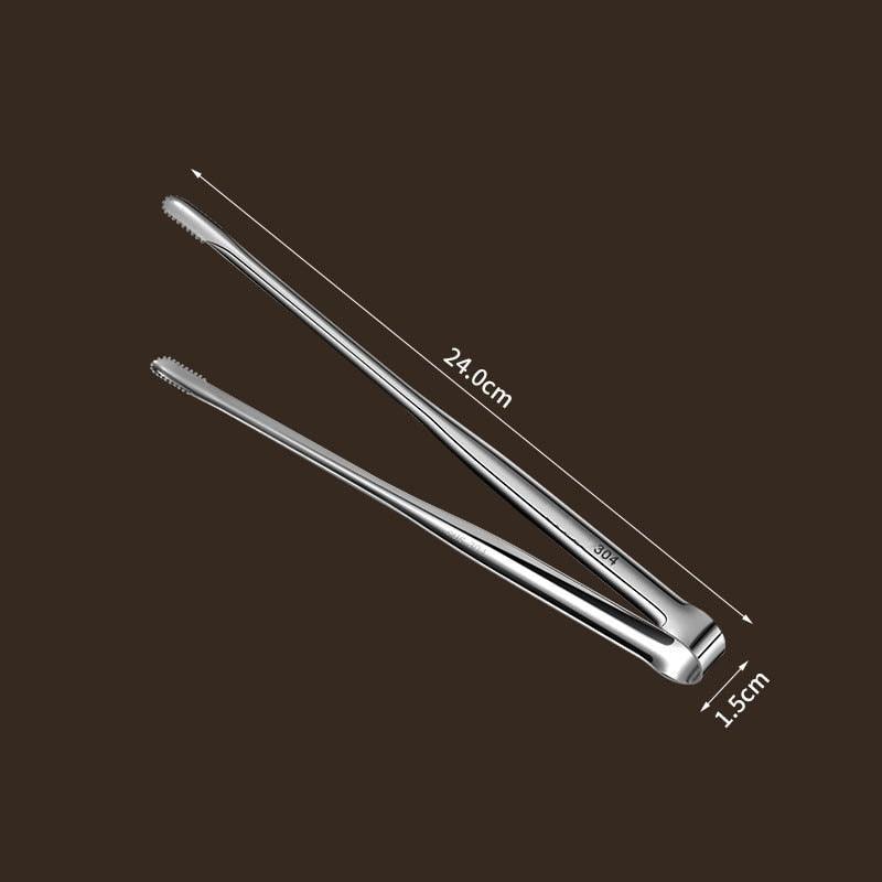 7/9/12inch 304 Stainless Steel Food Clip BBQ Grill Steak Food Clip Silicone Non-slip Handle BBQ Tong Party BBQ Accessories Stainless Steel Metal Food Tongs Multi-functional Cooking Tongs for Food Grill BBQ Stevvex