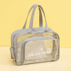 Waterproof beach bag, wet and dry separation fitness bag, toiletry bag, storage goggles, swimsuit swimming bag, Transparent Cosmetic Bag, - SJB-DIAMOND ELITES