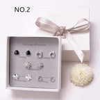 Simple alloy earring set Pi-Mart