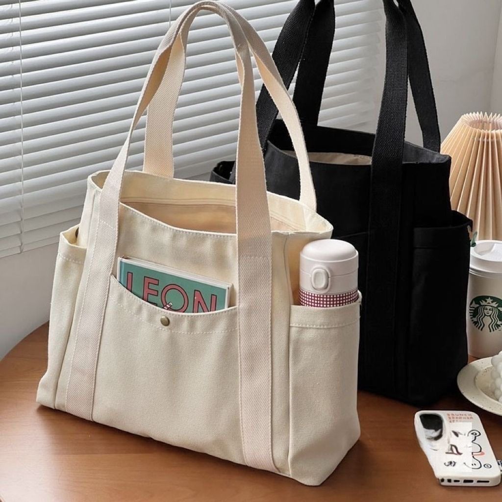 Commuter's All-matching Artistic One-shoulder Canvas Bag Pi-Mart