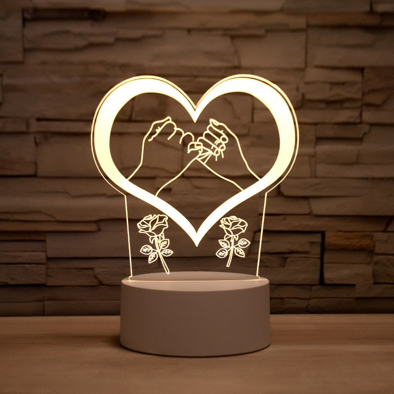 3D Table Night Lamp - SJB-DIAMOND ELITES