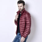 Men's light down jacket men's stand collar winter jacket XL men's men's