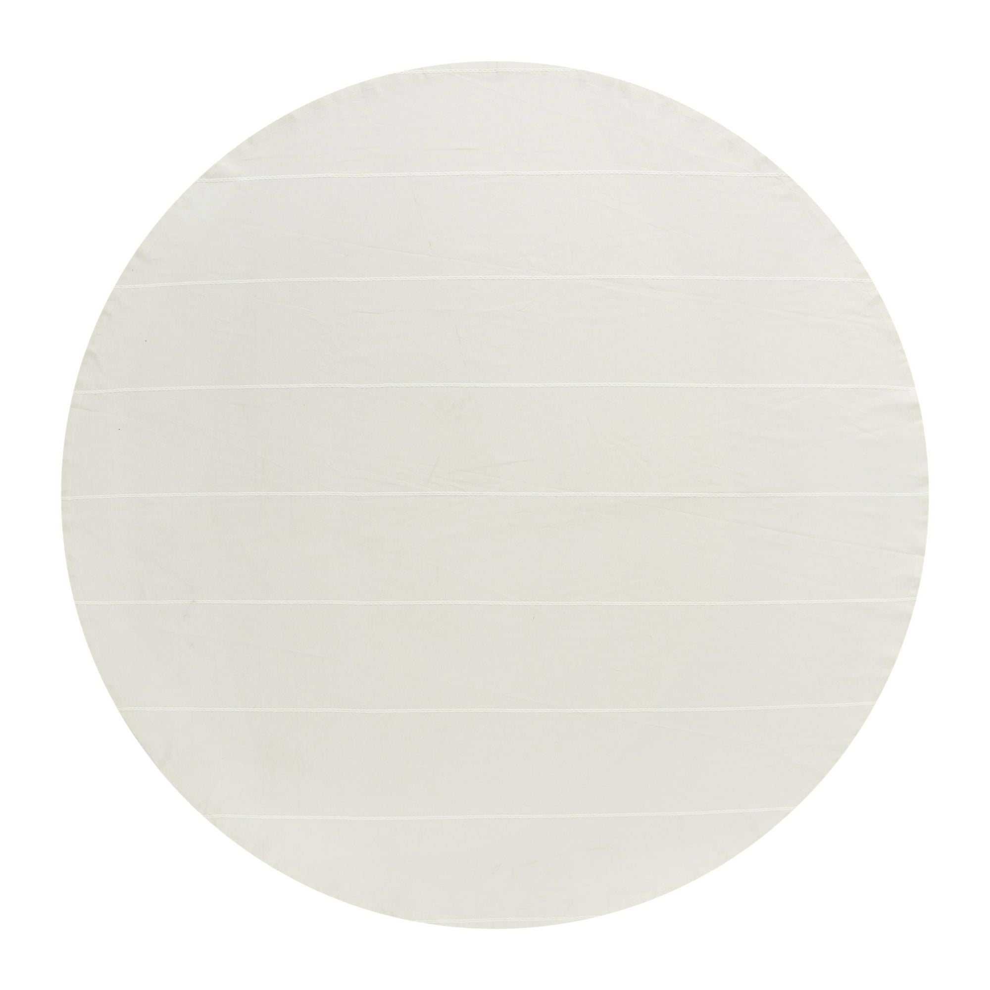 Better Homes and Gardens Woven Stripe Table Cloth - Beige - 70" Round