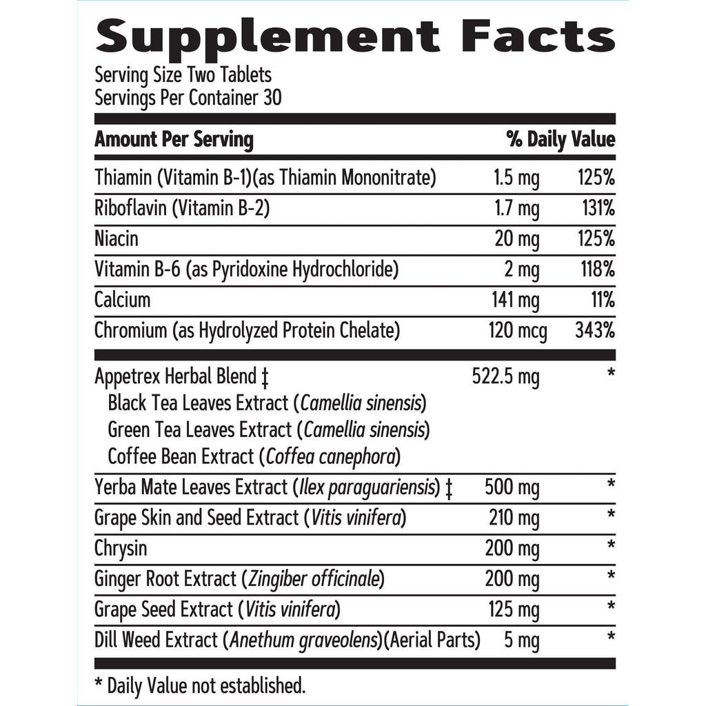 GNC Total Lean Appetrex Control Dietary Supplement, 60 Tablets EasyOptionXY LLC