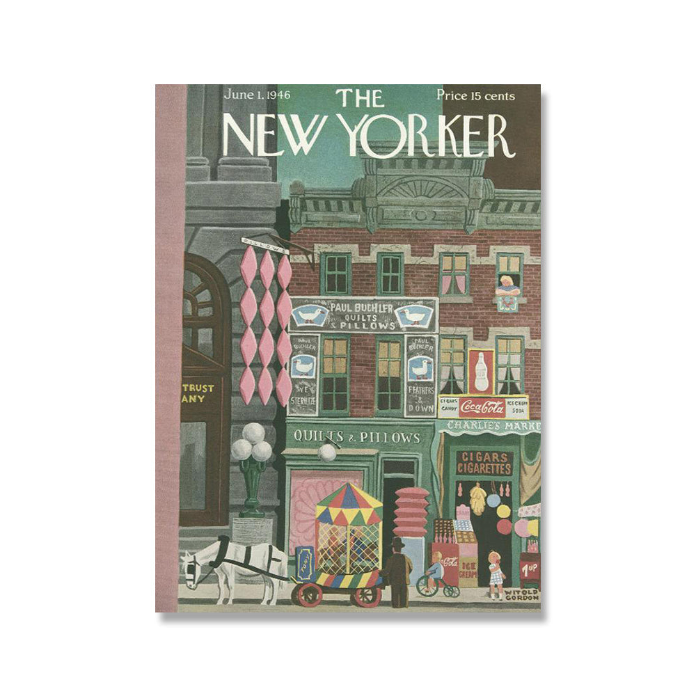New York Magazine Cover Poster Retro Fashion City Landscape