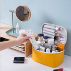 Capacity waterproof cosmetic bag, PU multi-functional cosmetic storage bag, cosmetic bag lightweight, makeup bag organizer, - SJB-DIAMOND ELITES