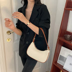 Summer female shoulder bag, contrasting crescent moon bag, small shoulder bag, small hobo purse, saddle bag shoulder handbag - SJB-DIAMOND ELITES