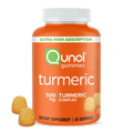 Qunol Turmeric Curcumin Gummies, 500mg, Ultra High Absorption, Joint Support Herbal Supplement, 60 Count