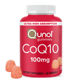 Qunol CoQ10 Gummies, 100mg, Ultra-High Absorption, Heart Health Supplement, 60 Count