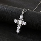 Cross Crystal Necklace - SJB-DIAMOND ELITES