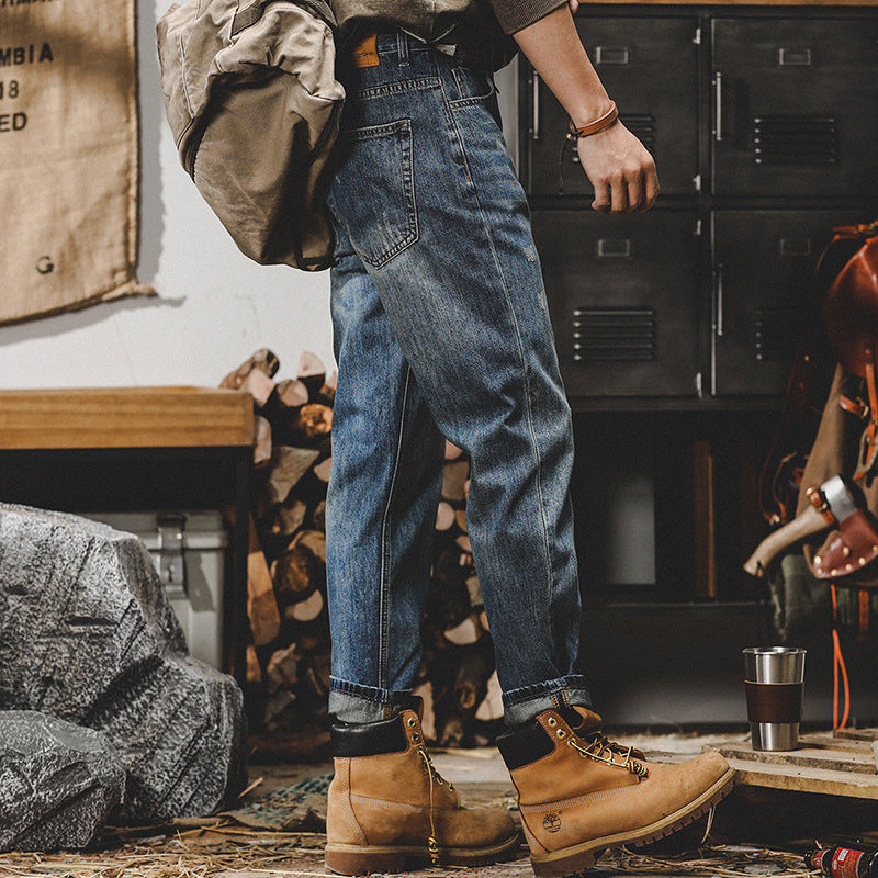 American Retro Autumn Jeans Men Lootquake LLC