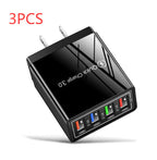 USB Charger Quick Charge 3.0 4 Phone Adapter For Tablet Portable Wall Mobile Charger Fast Charger Pi-Mart