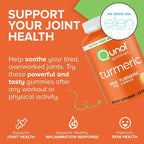 Qunol Turmeric Gummies, 500mg, Ultra High Absorption, Joint Support Herbal Supplement, 60 Count EasyOptionXY LLC