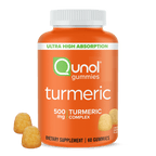 Qunol Turmeric Gummies, 500mg, Ultra High Absorption, Joint Support Herbal Supplement, 60 Count EasyOptionXY LLC