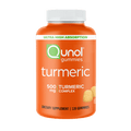 Qunol Turmeric Curcumin Gummies 500mg, Ultra High Absorption, Joint Support Herbal Supplement, 120 Count