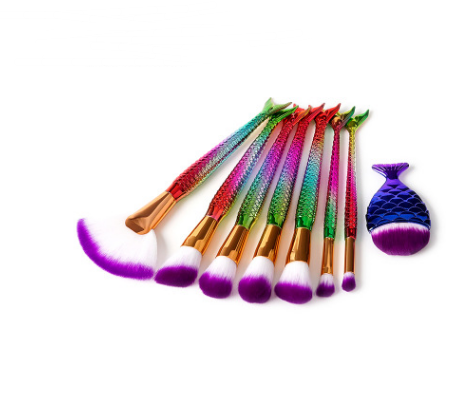 Makeup Brush Make-up Tool Mermaid DiamondGrindDiamond Combination GUJHUI Pi-Mart