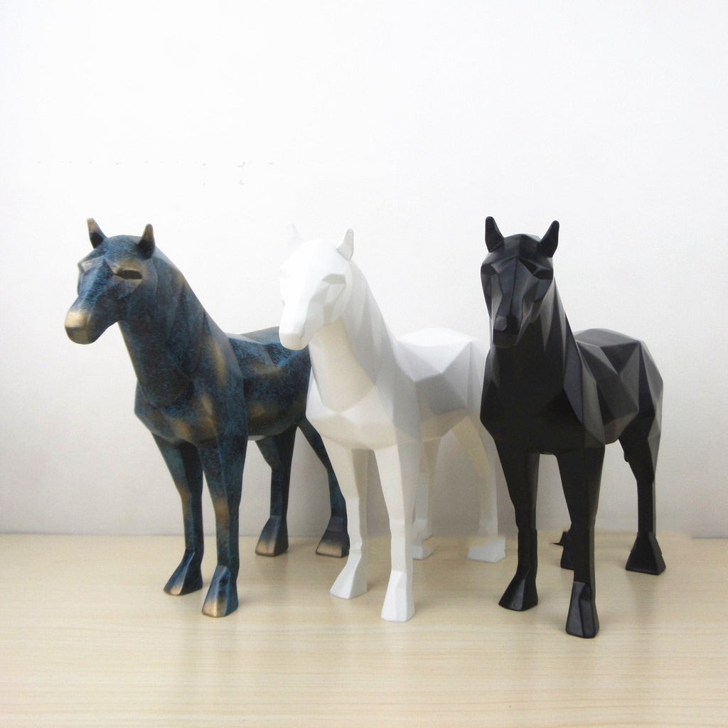 Geometric horse ornaments simple home accessories Lootquake LLC