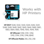 HP 62 Black Original Ink Cartridge (C2P04AN)